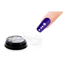 Nail Art Box - Fehér/kék/ezüst