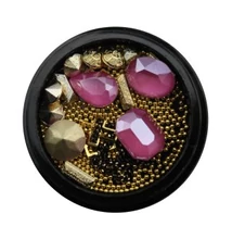 Nail Art Box - 3D - rozé/arany