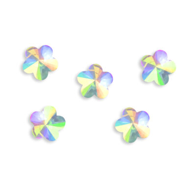 Gyémántstrassz - virág alakú - 5 db